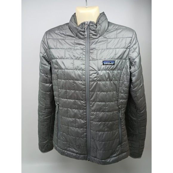 Patagonia Nano Puff Water Resistant Grey Jacket Women's Size Small